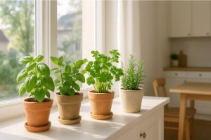 yrttien kasvatus sisällä