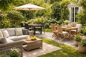 Puutarhakalusteiden materiaali