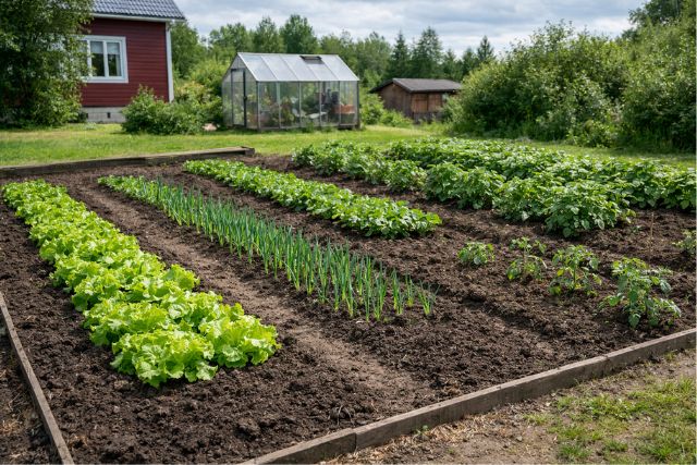 kasvimaan perustaminen ja hoito