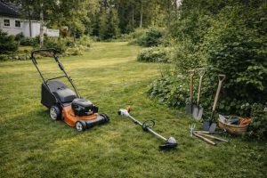 pihan ja puutarhan työkalut ja koneet -opas